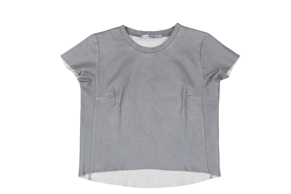 SCANLAN & THEODORE GREY LEATHER SHIRT