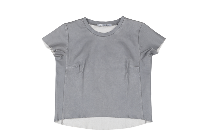 SCANLAN & THEODORE GREY LEATHER SHIRT