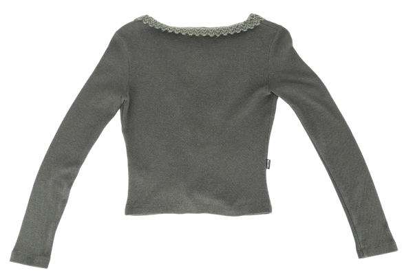 MOSCHINO JEANS GREEN CARDIGAN