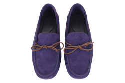 BOTTEGA VENETA BLUE SUEDE LEATHER LOAFER SIZE 41.5