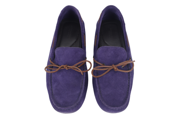 BOTTEGA VENETA BLUE SUEDE LEATHER LOAFER SIZE 41.5