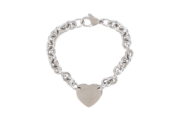 TIFFANY & CO. SV925 CENTRE HEART CHARM BRACELET