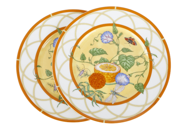 HERMES LA SIESTA PORCELAIN PLATE WITH BOX