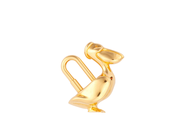 Hermes Pelican Gold Lock Charm