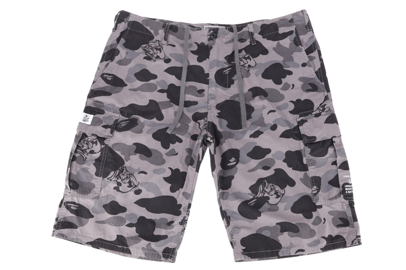 BAPE URSUS MILITARY SHORTS GREY 2XL