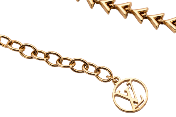 Louis Vuitton Essence V Bracelet, Gold Color