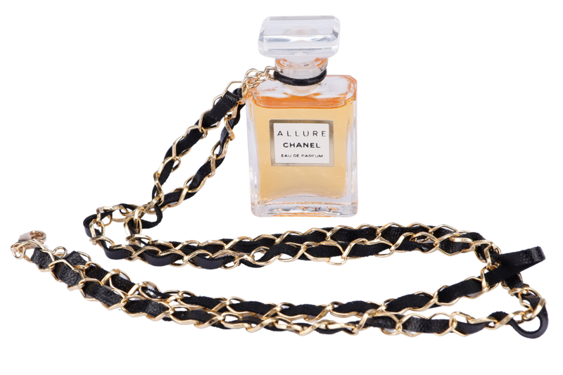 Chanel Perfume Pendant _ALLURE_ Necklace GHW W30cm No Dust Cover