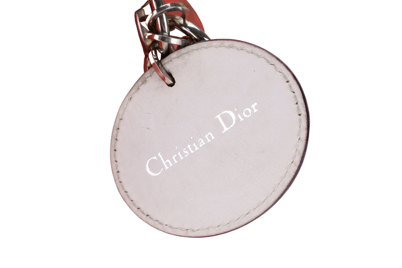CHRISTIAN DIOR DIORSSIMO TRI COLOR LAMBSKIN BAG SILVER HARDWARE (09-MA-1112) WITH POUCH, STRAPS AND DUST COVER