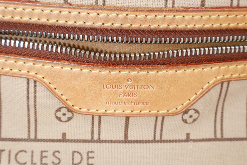 LOUIS VUITTON M46975 NEVERFULL MM MONOGRAM CANVAS GOLD HARDWARE WITH DUST COVER