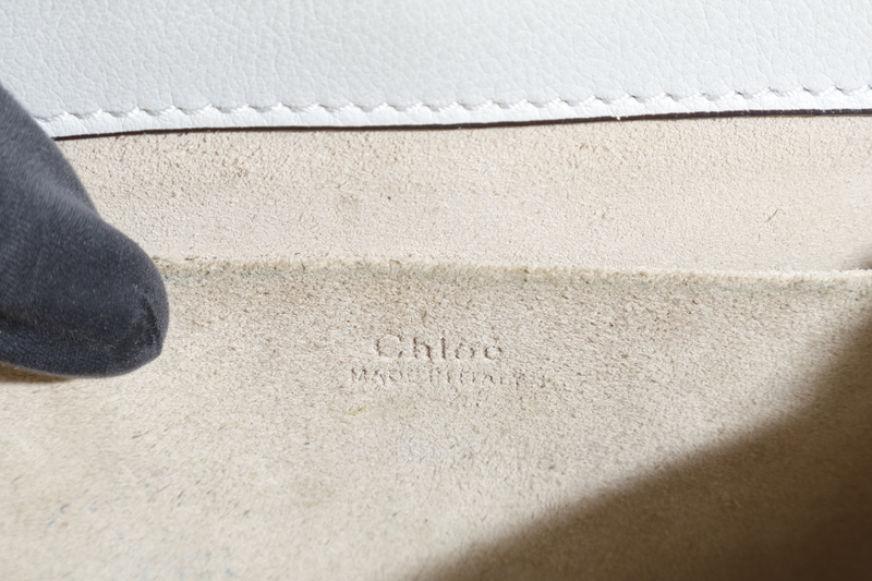 CHLOE NILE BRACELET SHOULDER BAG ETAIN CALF LEATHER GOLD HARDWARE WITH DUST COVER AND STRAPS