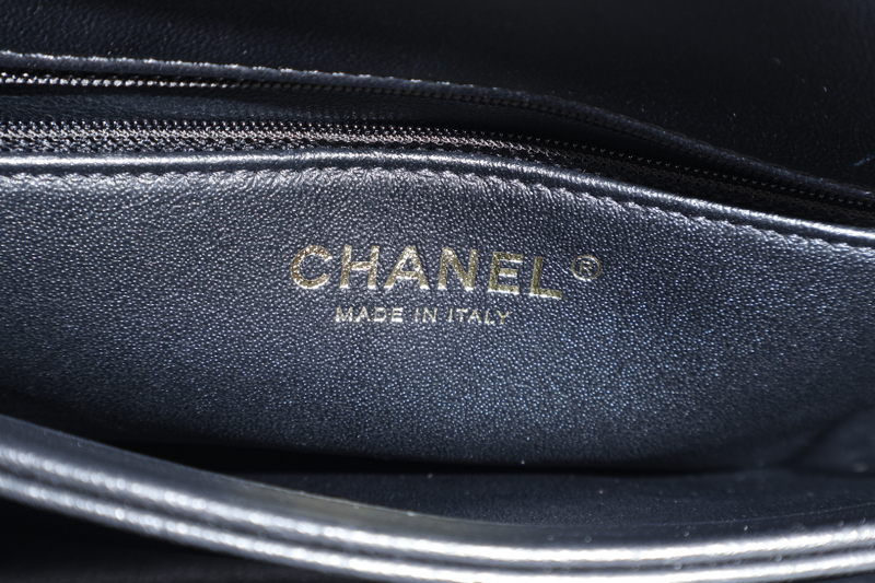 CHANEL TRENDY CC BLACK LAMBSKIN LIGHT GOLD HARDWARE (3126xxxx) WITH CARD, CARE BOOK, DUST COVER AND BOX