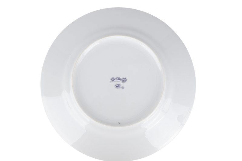 HERMES CHAIN D'ANCRE PORCELAIN PLATE WITH BOX