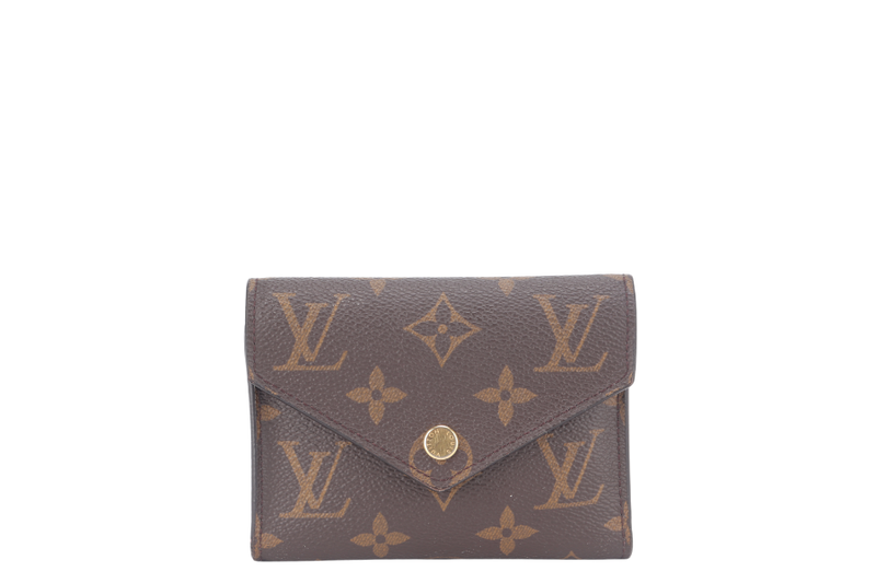 LOUIS VUITTON M62360 VICTORINE WALLET MONOGRAM COATED CANVAS GOLD HARDWARE NO DUST COVER