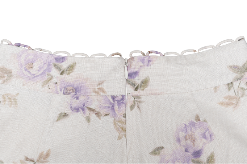 ZIMMERMANN ROSE TUCK SHORTS SIZE AU 1
