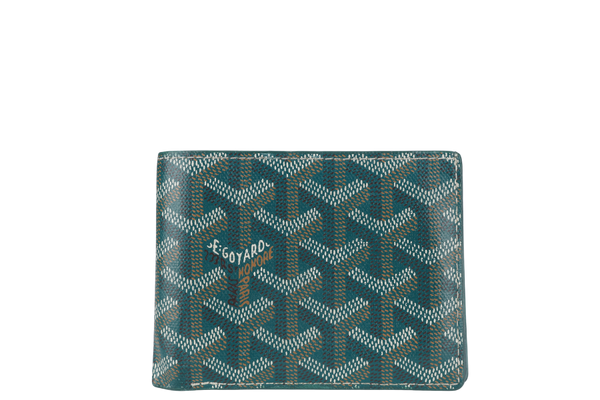 GOYARD VICTOIRE 8CC BI-FOLD WALLET GREEN GOYARDINE NO DUST COVER