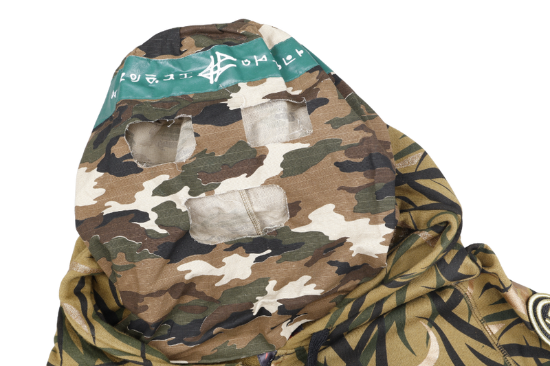 CLOT ALIENEGRA CAMO SHORT SLEEVE PARKA SIZE M