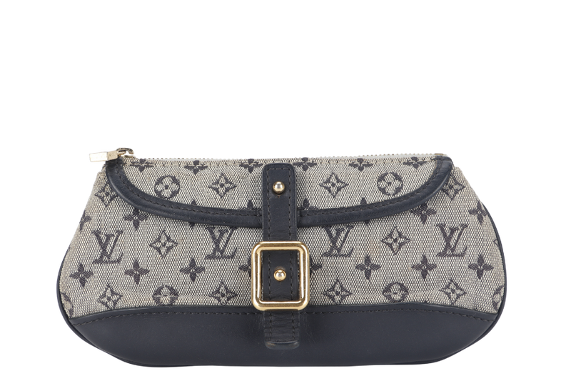 LOUIS VUITTON SOPHIE POCHETTE (M92672) BLACK MINI LIN MONOGRAM GOLD HARDWARE NO DUST COVER