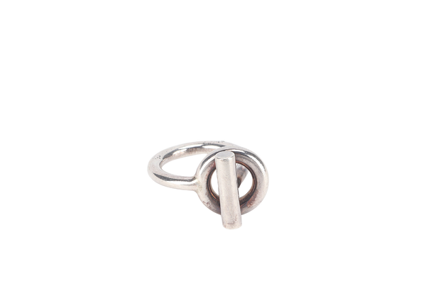 HERMES ECHAPPEE RING AG925 SILVER WITH BOX