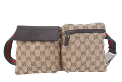 GUCCI GG CANVAS WAIST POUCH NO DUST COVER