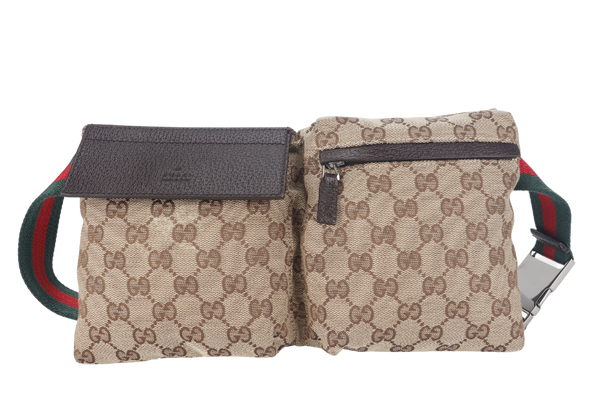 GUCCI GG CANVAS WAIST POUCH NO DUST COVER