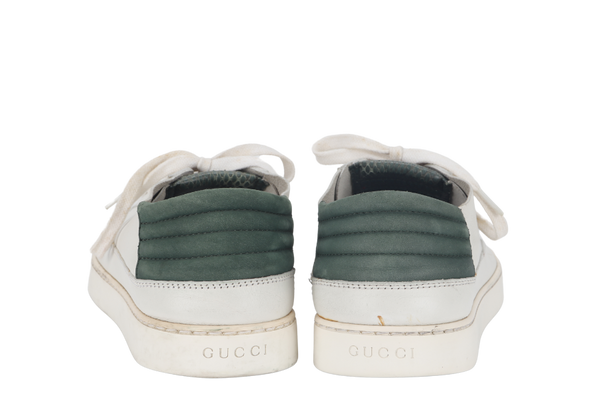 GUCCI LOW-TOP WHITE SNEAKERS 8.5