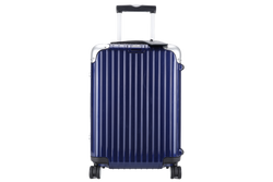 RIMOWA CABIN 19_ LUGGAGE IN A ALUMINIUM NIGHT BLUE SILVER HARDWARE