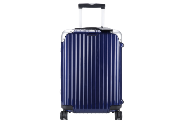 RIMOWA CABIN 19_ LUGGAGE IN A ALUMINIUM NIGHT BLUE SILVER HARDWARE