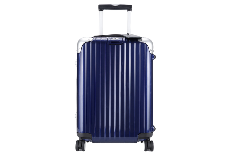RIMOWA CABIN 19_ LUGGAGE IN A ALUMINIUM NIGHT BLUE SILVER HARDWARE
