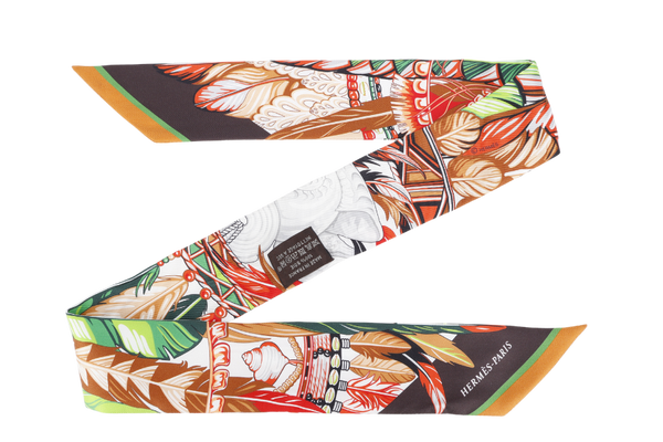 HERMES 1920 DANSE PACIFIQUE GREEN TWILLY