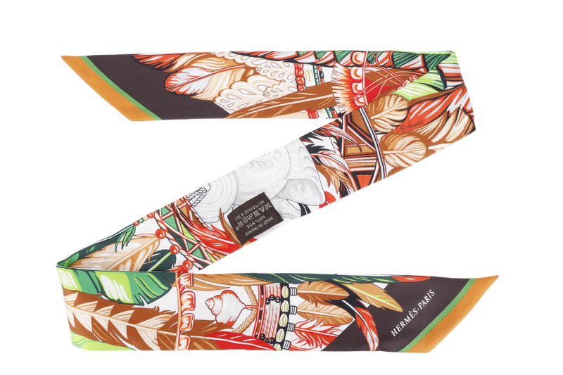 HERMES 1920 DANSE PACIFIQUE GREEN TWILLY