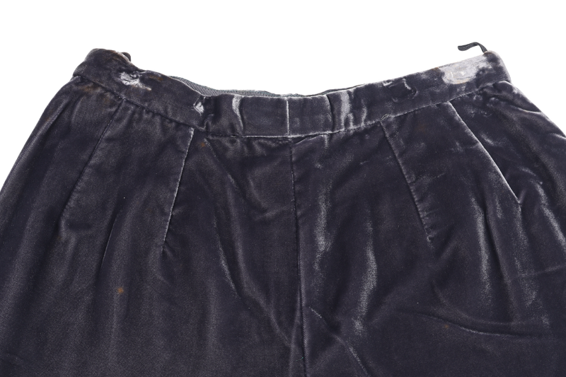 MANI GREY VELVET PANT
