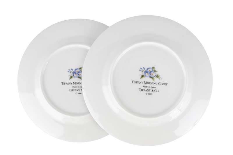 TIFFANY MORNING GLORY PORCELAIN ROUND PLATE NO BOX