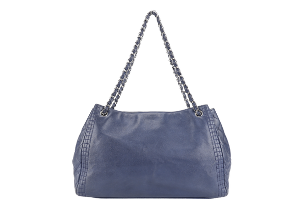 CHANEL COCO BENGAL OPEN ACCORDION CALFSKIN BLUE TOTE (1655xxxx) NO CARD AND NO DUST COVER