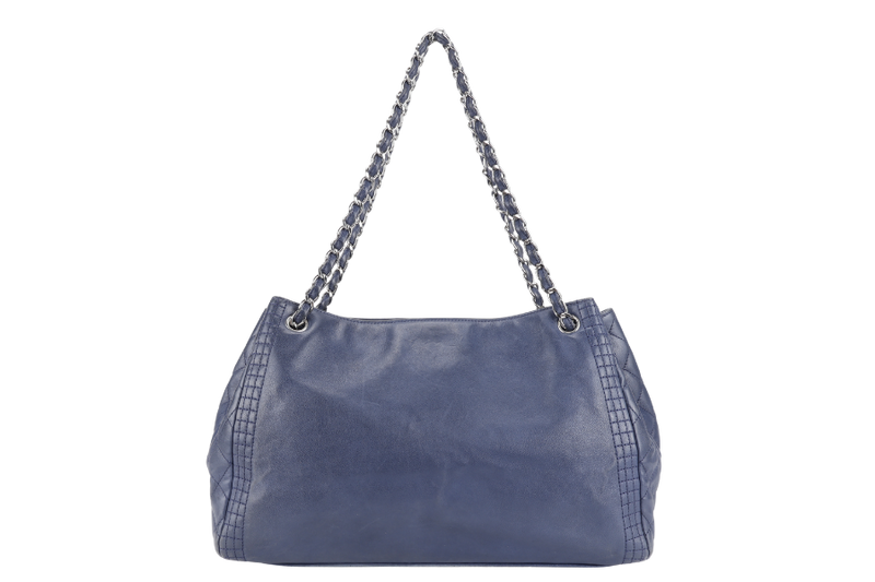 CHANEL COCO BENGAL OPEN ACCORDION CALFSKIN BLUE TOTE (1655xxxx) NO CARD AND NO DUST COVER