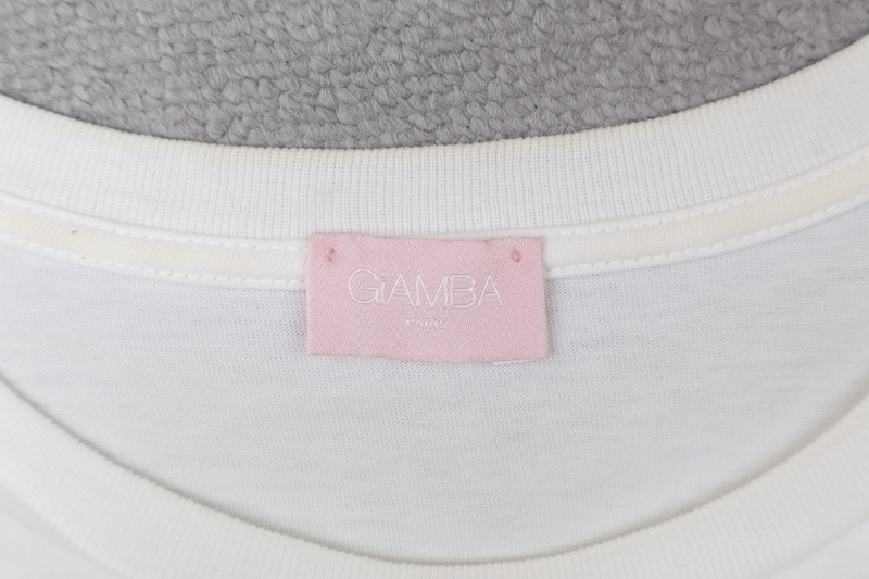 GIAMBA LOVE WHITE T SHIRT SIZE XXS