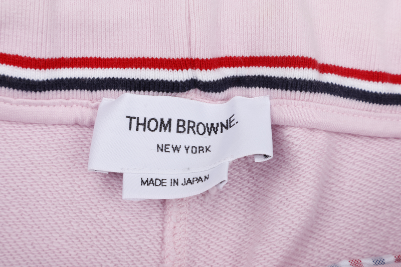 THOM BROWNE WOMEN'S PINK CLASSIC LOOPBACK4-BAR SWEAPANTS SIZE 38