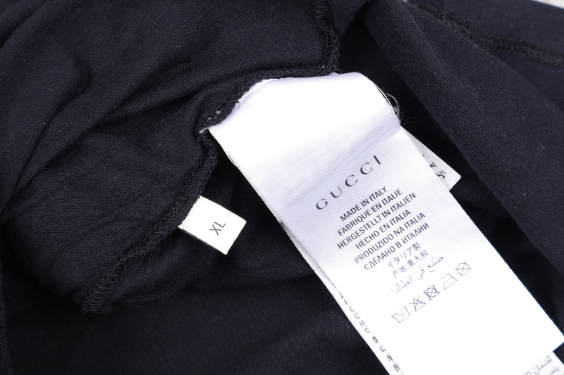 GUCCI T SHIRT COTTON BLACK GG