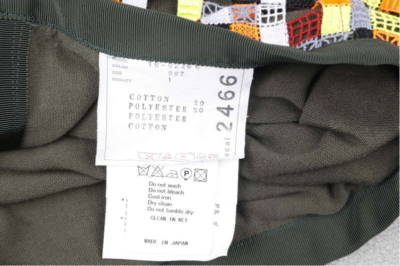 SACAI MAXI SKIRT PANT DARK GREEN SIZE 1