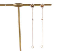 K18 750 YELLOW GOLD EARRINGS WITH DIAMONDS