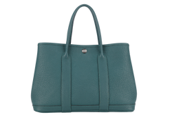 HERMES GARDEN PARTY TPM 30CM MALACHITE STAMP Q (2013) NEGONDA LEATHER PALLADIUM HARDWARE WITH DUST COVER