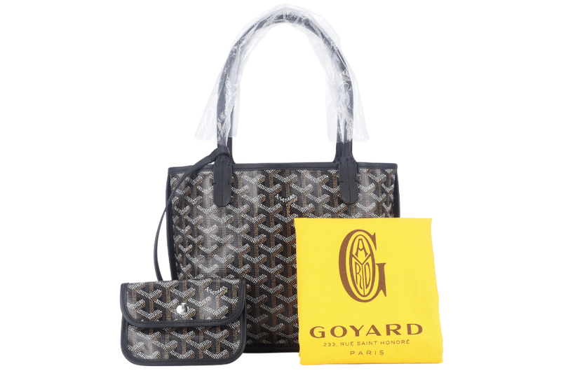 GOYARD ANJOU MINI BAG BLACK COLOR WITH DUST COVER