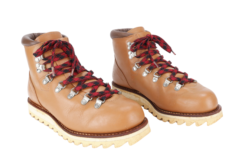 A BATHING APE MOUNTAIN LIGHT HIKING BOOTH BROWN SIZE 8 WITH BOX