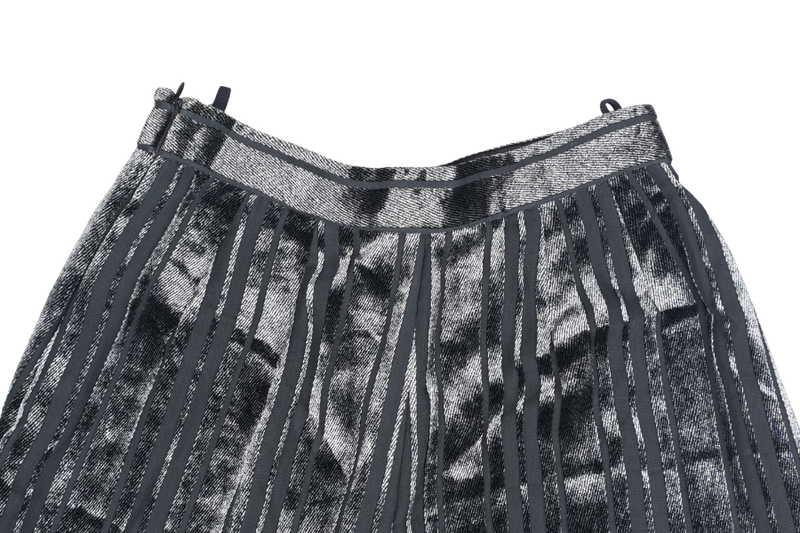 GIORGIO ARMANI LONG STRIP BLACK PANTS SIZE 40