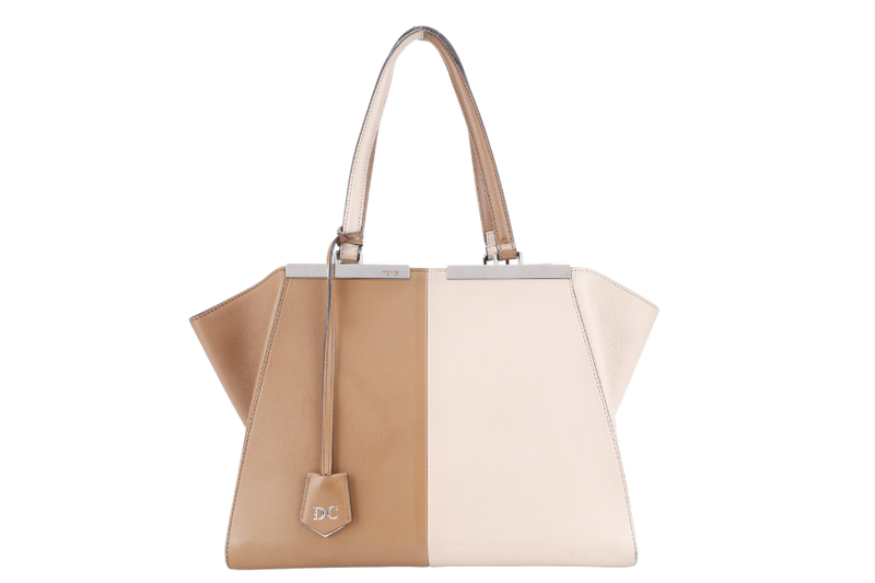 FENDI BICOLOR 3JOURS LEATHER TOTE BAG NO DUST COVER