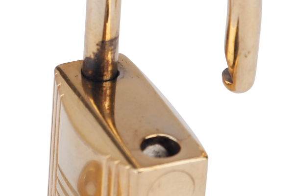 HERMES GOLD LOCK WITH 1 KEY (Ref.104) NO BOX