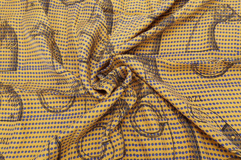 HERMES SILK SCARF 88X88CM ABSTRACT PATTERN WITH BOX