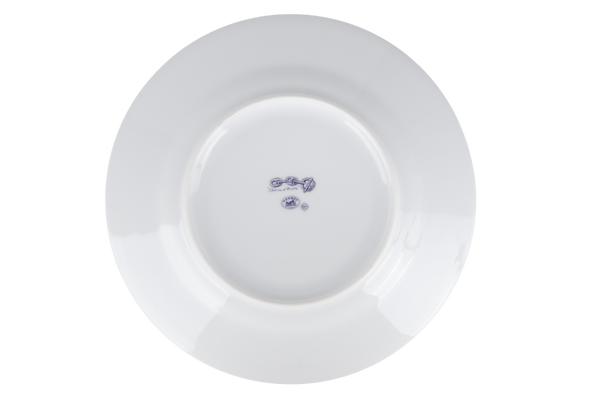 HERMES CHAINE D'ANCRE PORCELAIN ROUND PLATE WITH BOX