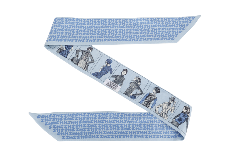 HERMES SKY BLUE PRINTEMPS ETE 69 AUTOMNE HIVER 70 TWILLY