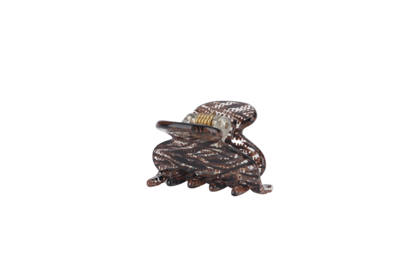 ALEXANDRE DE PARIS (A.D.P) JAW HAIR CLIP TIGER PRINT