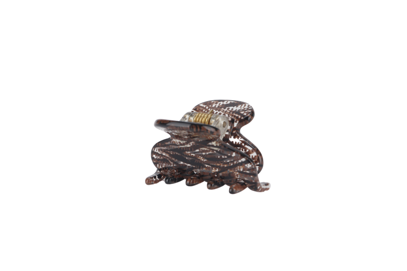 ALEXANDRE DE PARIS (A.D.P) JAW HAIR CLIP TIGER PRINT